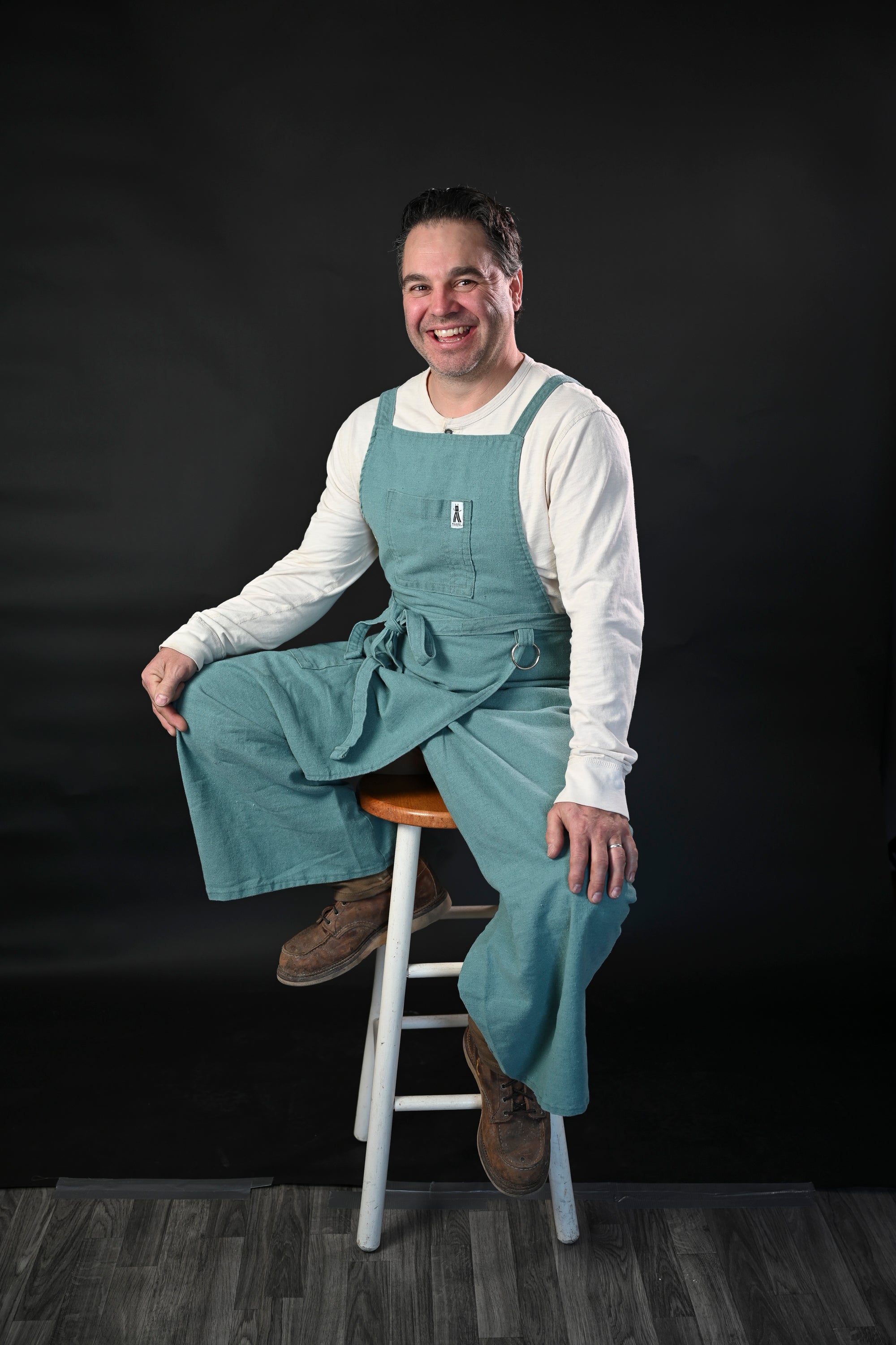 Walking Apron |  Retro WorkWear Blue