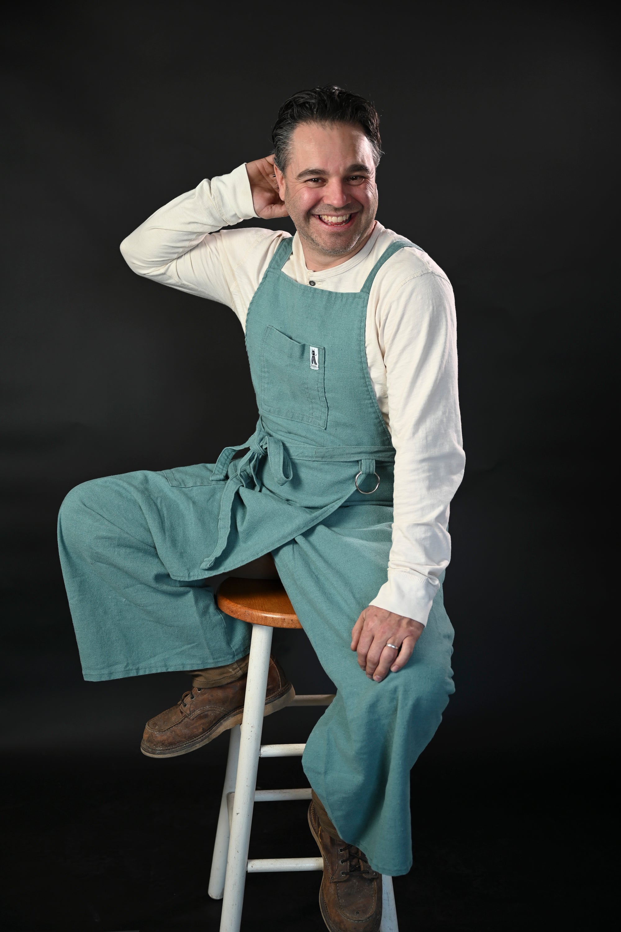 Walking Apron |  Retro WorkWear Blue