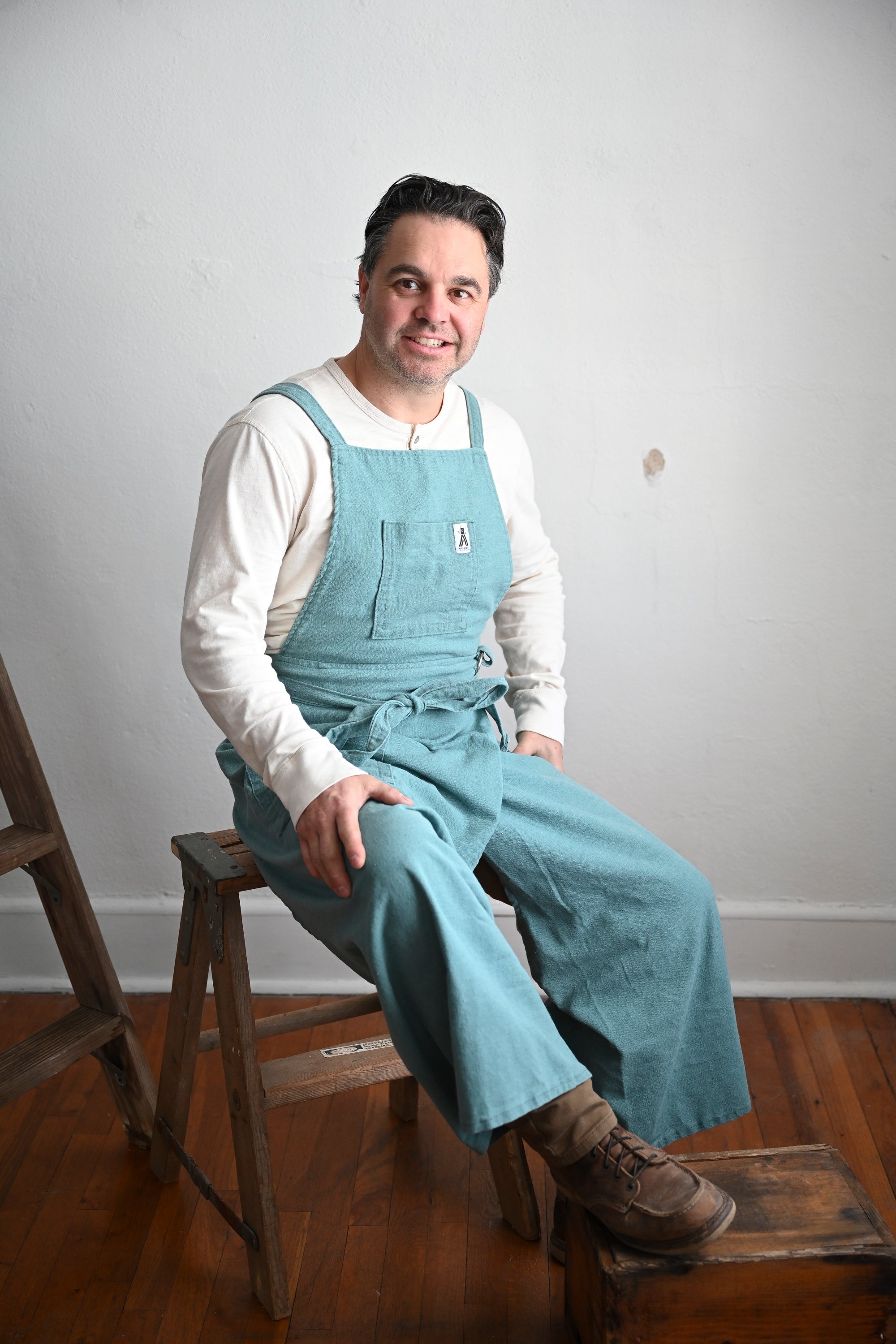 Walking Apron |  Retro WorkWear Blue