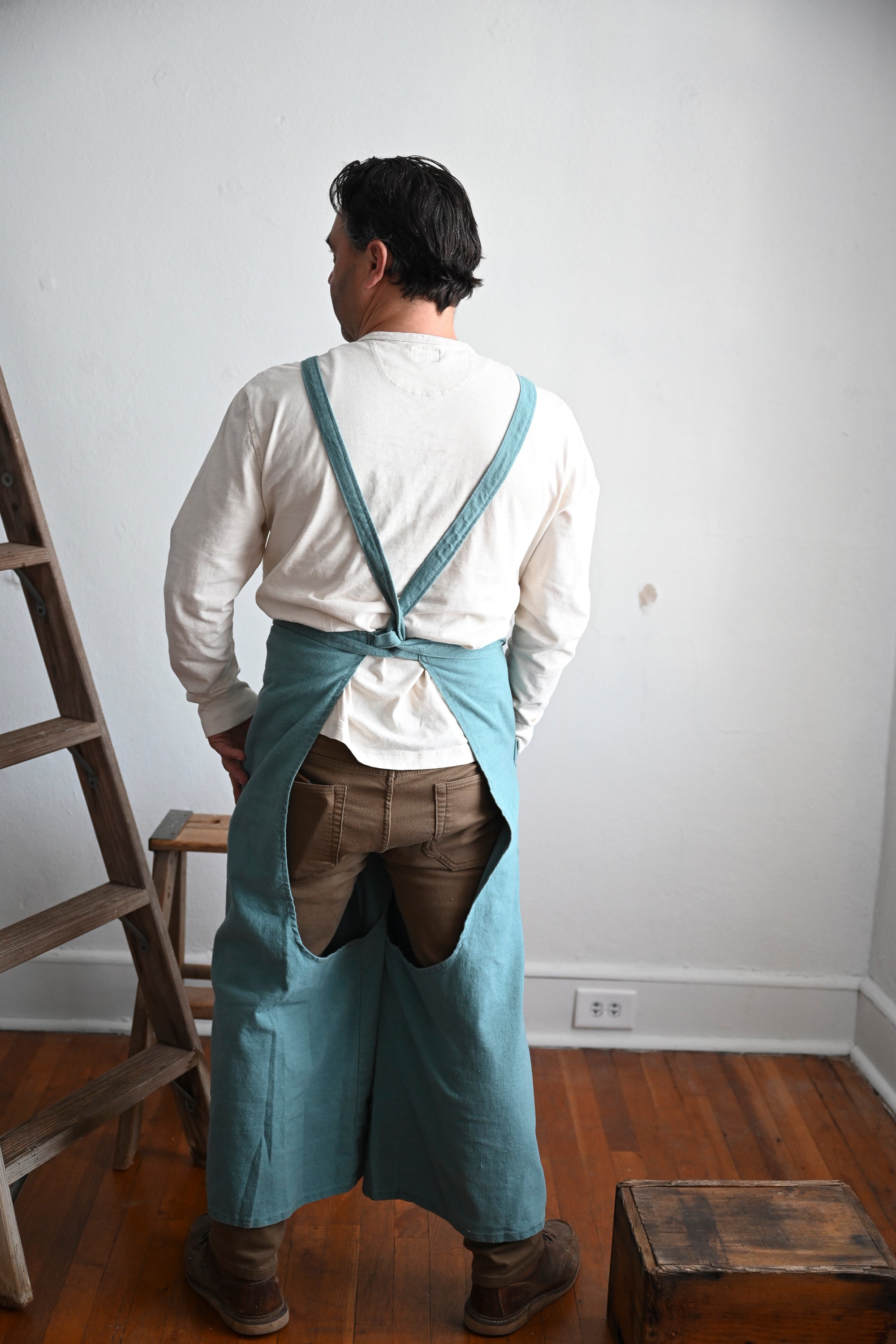 Walking Apron |  Retro WorkWear Blue