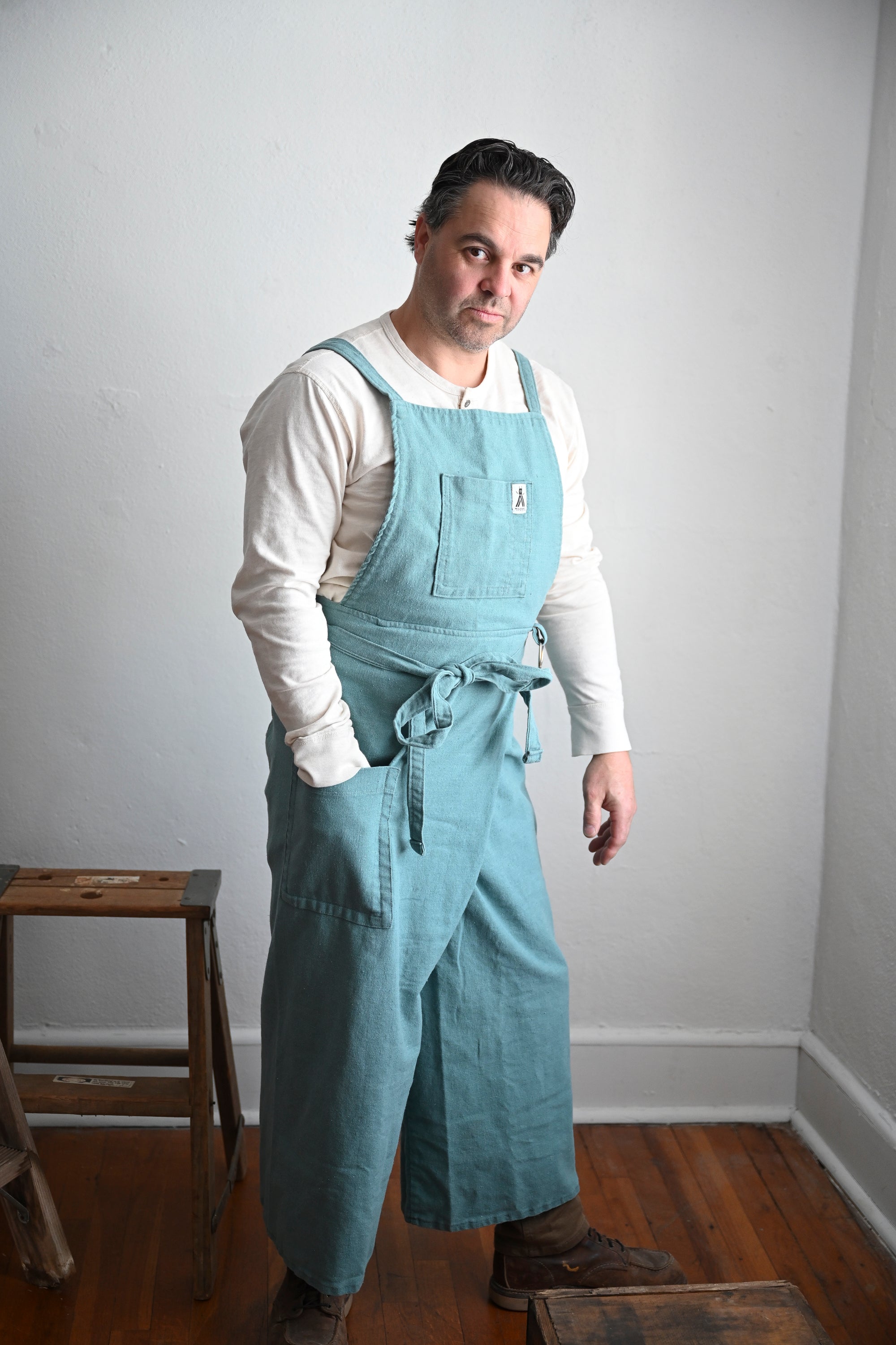 Walking Apron |  Retro WorkWear Blue